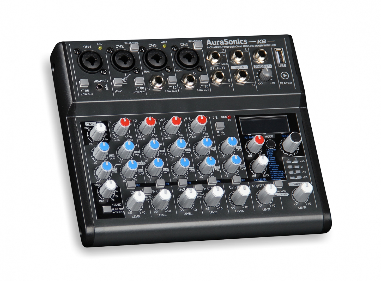 AuraSonics K8 компактный микшерный пульт в Киржаче