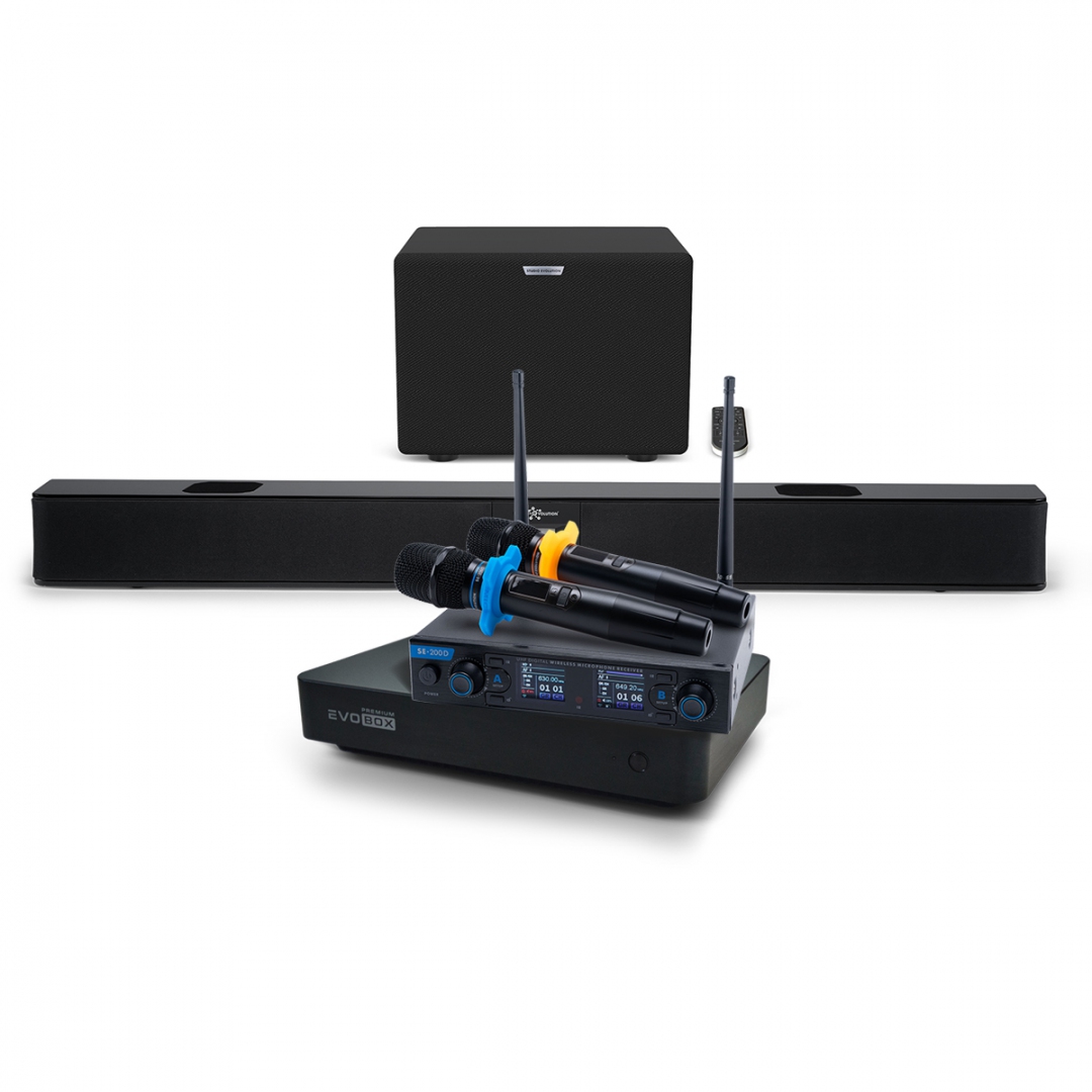 Hi-End караоке-система EVOBOX Premium + EvoSoundBar (саундбар с караоке) в Киржаче