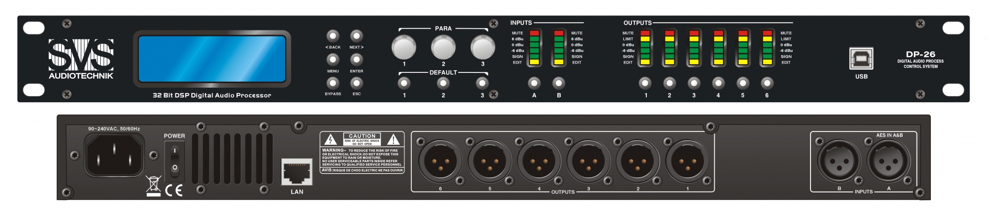 SVS Audiotechnik DP-26 Цифровой процессор: 2 входа 6 выходов в Киржаче