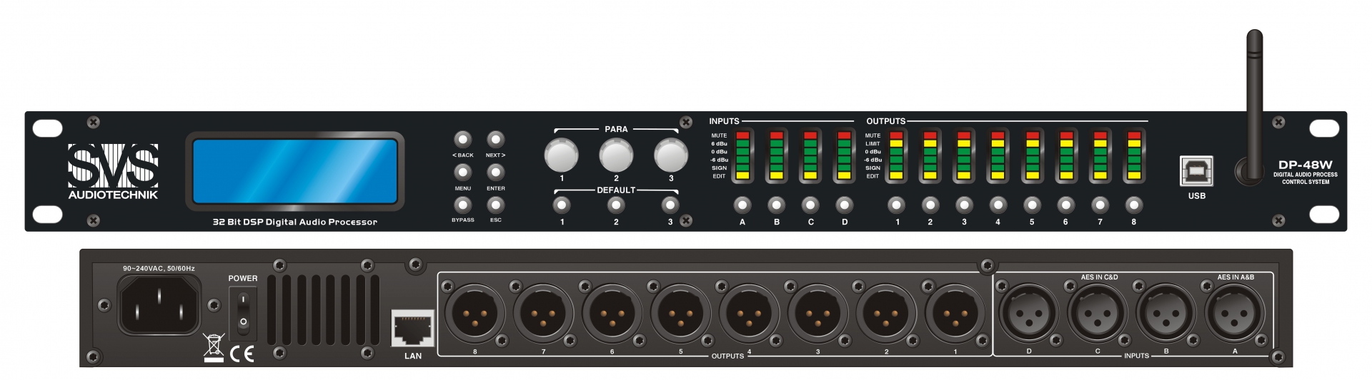 SVS Audiotechnik DP-48W Цифровой процессор: 4 входа 8 выходов в Киржаче