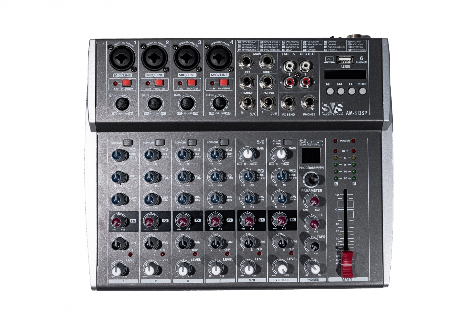 SVS Audiotechnik mixers AM-8 DSP Микшерный пульт аналоговый, 8-канальный в Киржаче